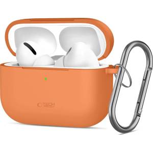 Tech-protect Силиконов Кука за Apple AirPods Pro 3 Космическо Оранжево (5906302334391)
