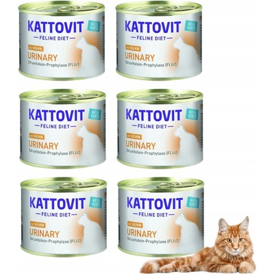 Kattovit Urinary Diet Kurča 6 x 185 g