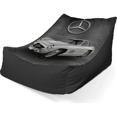 Sablio sedací vak lounge Mercedes-Benz 300 SL Šedé pozadí 80 x 95 x 50 cm
