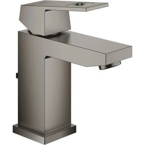 GROHE Смесител за умивалник Grohe Eurocube S, антрацит, твърд графит, с изскачащ вентил (23127AL0)