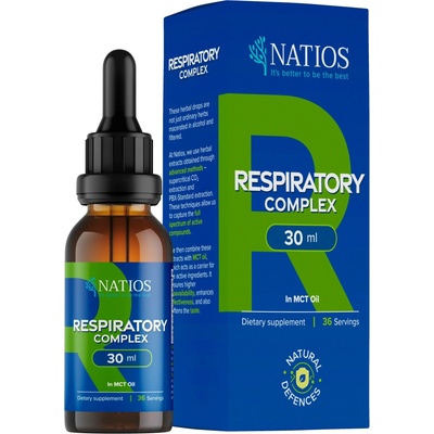 Natios Respiratory Complex Bylinné kapky v MCT oleji 30 ml