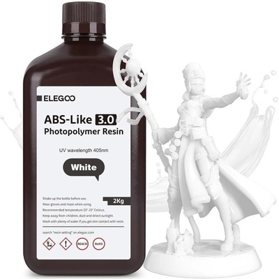 ELEGOO ABS-like Resin, 2KG, White 50.103.0190