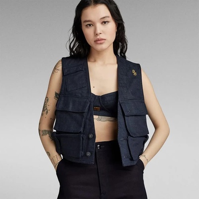 G-STAR Потник G-Star Multi Pocket vest - Blue (Raw Denim)