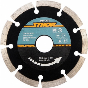 Sthor Kotouč řezný diamantový 115 x 7,0 x 1,9 x 22,2 mm TO-08780