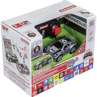 Carrera Bundesliga 2.4GHz Mini RC grau RC model auta vr. akumulátorov a kábla na na 1:43