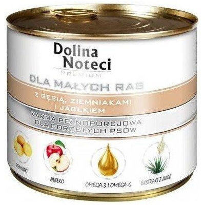 Dolina Noteci Premium pre psy malých plemien s husacími zemiakmi a jablkami 185 g