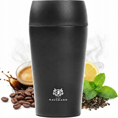 Karl Hausmann termohrnek 300 ml nerezová ocel černý se zámkem