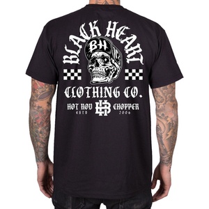 Black heart мъжка мотоциклетна тениска BLACK HEART - LEADER - Black - 21263