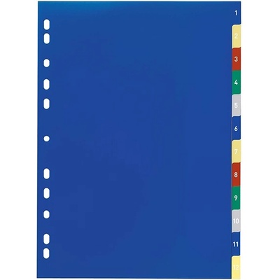 DURABLE Регистър durable пластмасов a/4 1-12 многоцветен 675027 (675027)