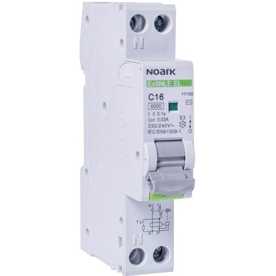 Noark 2P B10A 30mA 230V 111147