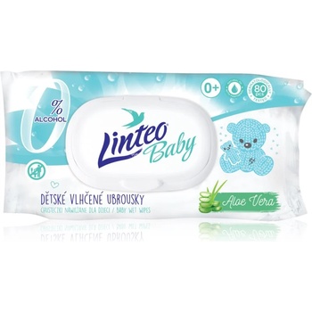 Linteo Baby Pure & Fresh нежни мокри кърпички за бебета с алое вера 80 бр