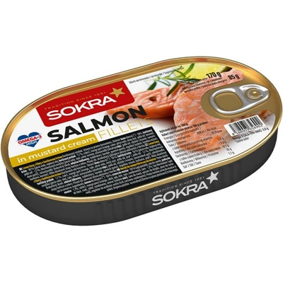 Sokra Losos filety v hořčicovém krému 170 g