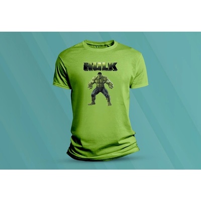 Sandratex dětské bavlněné tričko Hulk lime