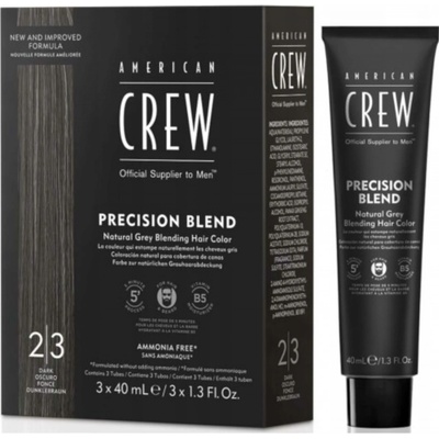 American Crew farba na vlasy precision blend Dark tmavohnedá 2-3 3 x 40 ml