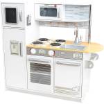 KidKraft Дървена кухня KidKraft Uptown 53364 с включен телефон за игра за деца, Бяла, 106 x 45 x 103 см (53364)