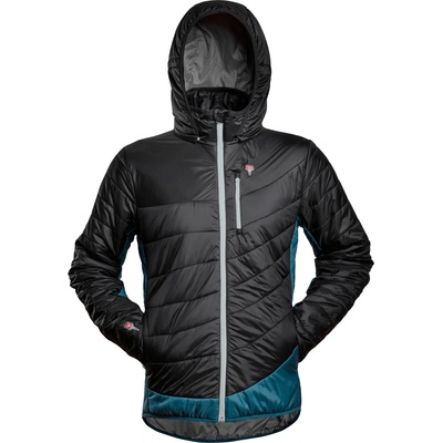 Grüezi Bag Мъжко вълнено яке Grüezi Bag Refreshful Silkwool Jacket Insulation jacket - Black / Saphir Blue (005-5126-0111)