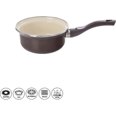 Orion Smaltovaný rendlík 12 cm 0,35 l BROWN