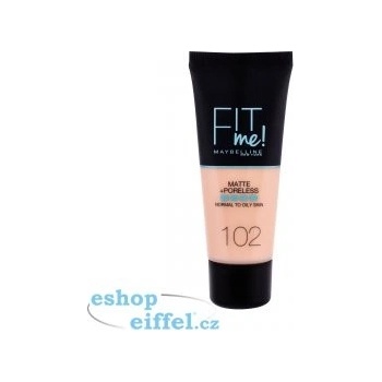Maybelline Sjednocující make-up s matujícím efektem Fit Me! Matte & Poreless Make-Up 102 Fair Ivory 30 ml