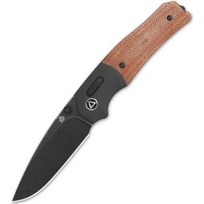 QSP knife Vault Glyde 14C28N, zavírací s klipem, micarta hnědá QS157-C2