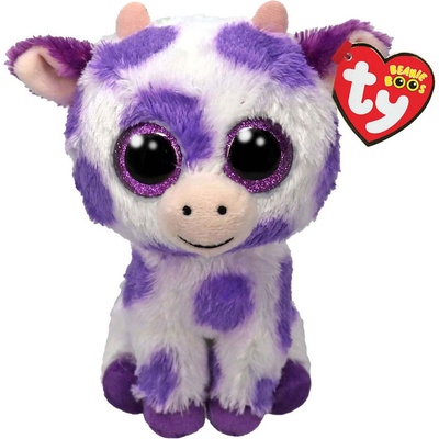 TY Toys Плюшена играчка TY Toys Beanie Boos - Крава Ethel, 15 cm (TY37345)