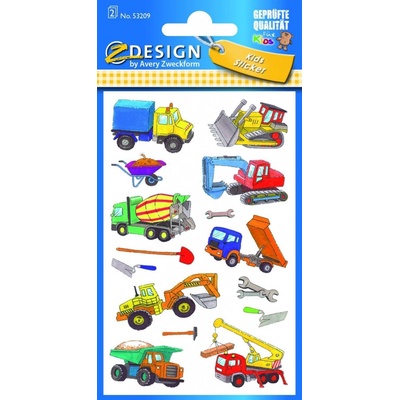 Avery Z-Design dětské stavební stroje 2