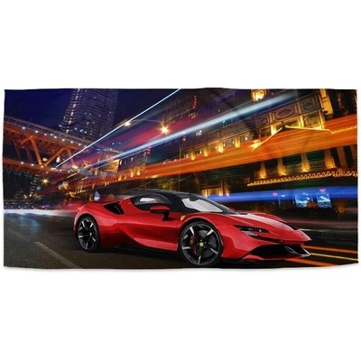 Sablio Ručník s potiskem Ferrari na ulici 30 x 50 cm