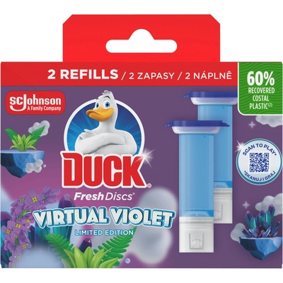 Duck Fresh Discs Virtual Violet náhradní náplň 2 x 36 ml