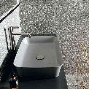 Ideal Standard Atelier Ipalyss Мивка за плот от бетон 55 см, бетонно сива, с преливник (E2078V9)
