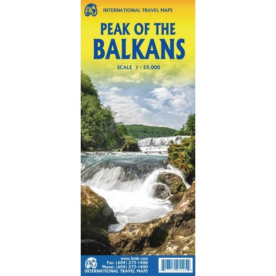 ITMB Publishing mapa Balkans: Peaks of The Balkans 1/55 tis.