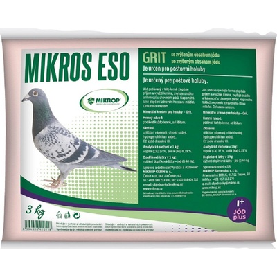 MIKROP Mikros ESO grit I+ holub 3 kg – Zboží Dáma