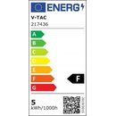 V-Tac LED Vonkajšia reťaz STRING 5m 10xLED 0,5W 230V IP44 3000K VT0806