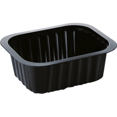DUNI Tácka sdish pp čierna 1-dielna 138 × 114x35 mm 350 ml