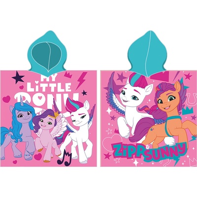 TipTrade Detské pončo 55x110 cm My little pony Čarovné poníky