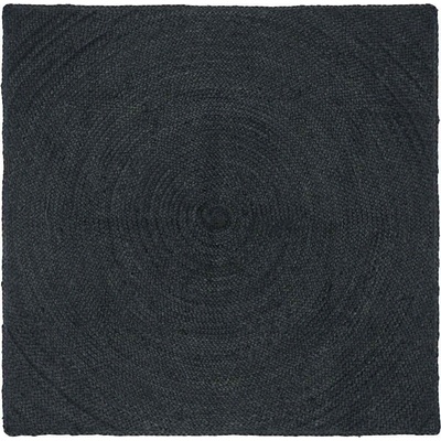 vidaXL Килими за помещение Тъмносиво 160 x 160 cm юта (42010564)
