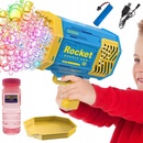 BUBLINKOVÝ STROJEK S PISTOLÍ AKUMULÁTOR LED 3V1 VELKÁ SADA MÝDLOVÝCH BUBLIN