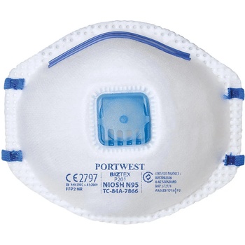 Image 1 of Portwest Респиратор p201 ffp2 с клапан - защита от фин прах, дим и пари (p201)
