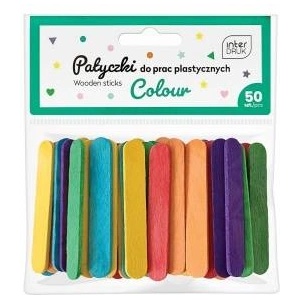 Interdruk Sticks for plastic work colorful 65mm 50pcs
