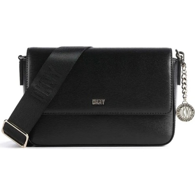 DKNY Bryant kožená crossbody kabelka černá