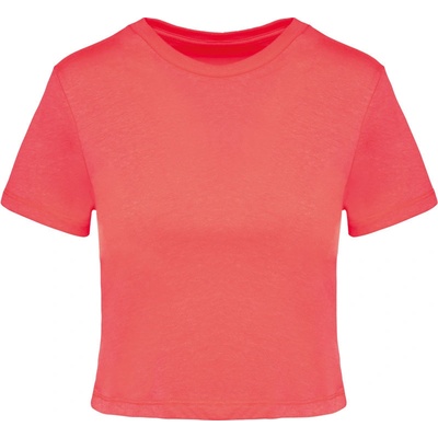 Kariban PA4022 crop top COT-20402225500 Korálová