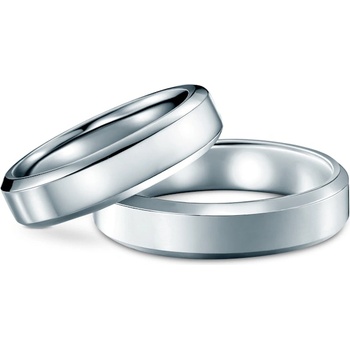 SAVICKI Брачни халки: титан, скосени, 5 мм