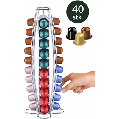 cheffinger Stojan na kávové kapsle Nespresso 40 ks – Zboží Dáma