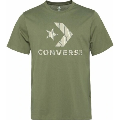 Converse STANDARD FIT CENTER FRONT LARGE LOGO STAR CHEV SS TEE pánské tričko khaki