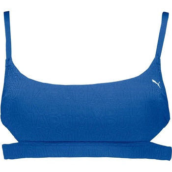 PUMA Jacquard Peekaboo bikini top - Blue (Vivid Blue)