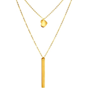 SAVICKI Колие за знаменитости Savicki: позлатено сребро