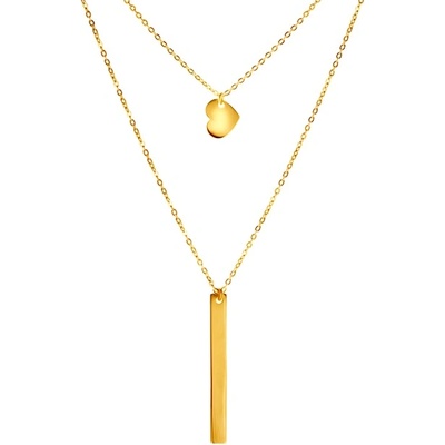 SAVICKI Колие за знаменитости Savicki: позлатено сребро