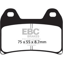 Brzdové destičky EBC FA244HH FA244HH