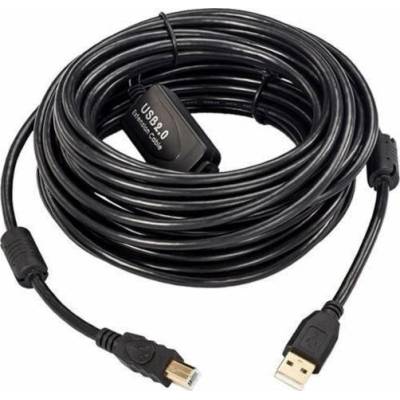 MicroConnect USBAB10B-ACTIVE USB-A - USB-B 10m černý