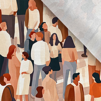 Takoy Teplákovina Takoy 150 cm ilustrace lidé