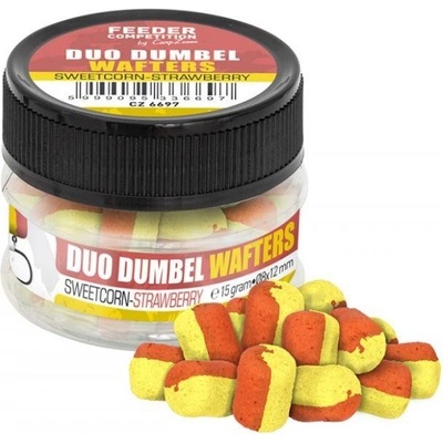 Carp Zoom Duo Dumbels Wafters 15g 10x14mm Sladká Kukurica Jahoda