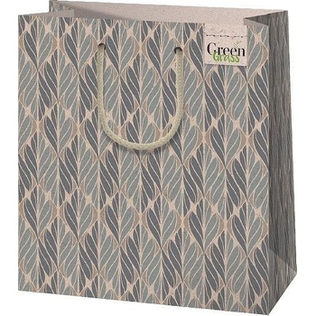 Image 1 of Cardex Екологична подаръчна торбичка, сиво и синьо, 20х23 см